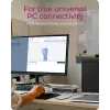 ICY BOX IB-DK8801-TB4 con cable Thunderbolt 4 antracita, negro