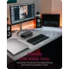 ICY BOX IB-DK8801-TB4 con cable Thunderbolt 4 antracita, negro