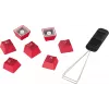 HyperX Rubber Keycaps - set de accesorios gaming - rojo (distribución US)