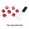 HyperX Rubber Keycaps - set de accesorios gaming - rojo (distribución US)