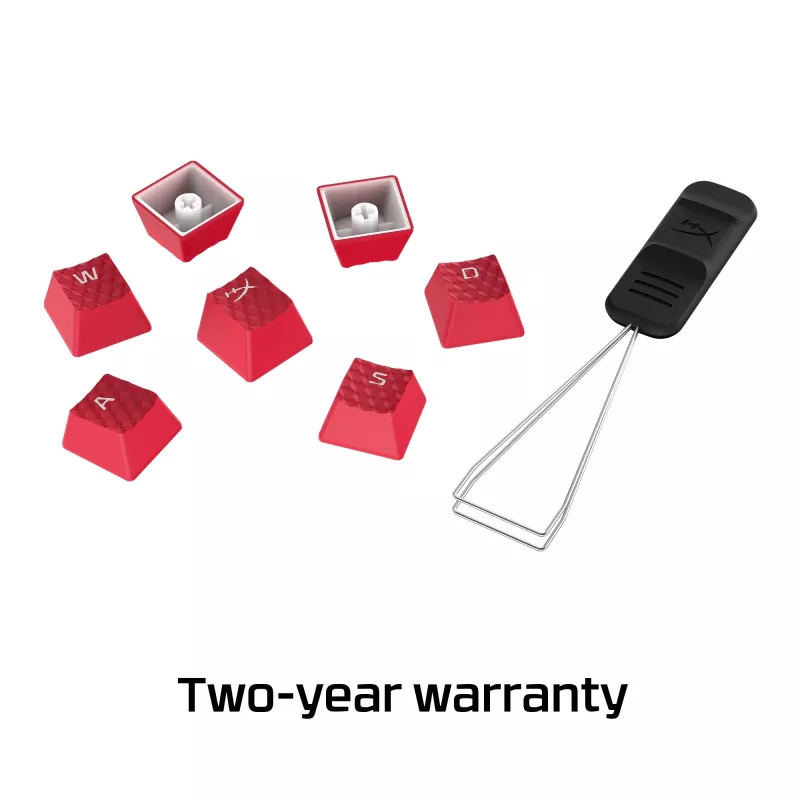 HyperX Rubber Keycaps - set de accesorios gaming - rojo (distribución US)
