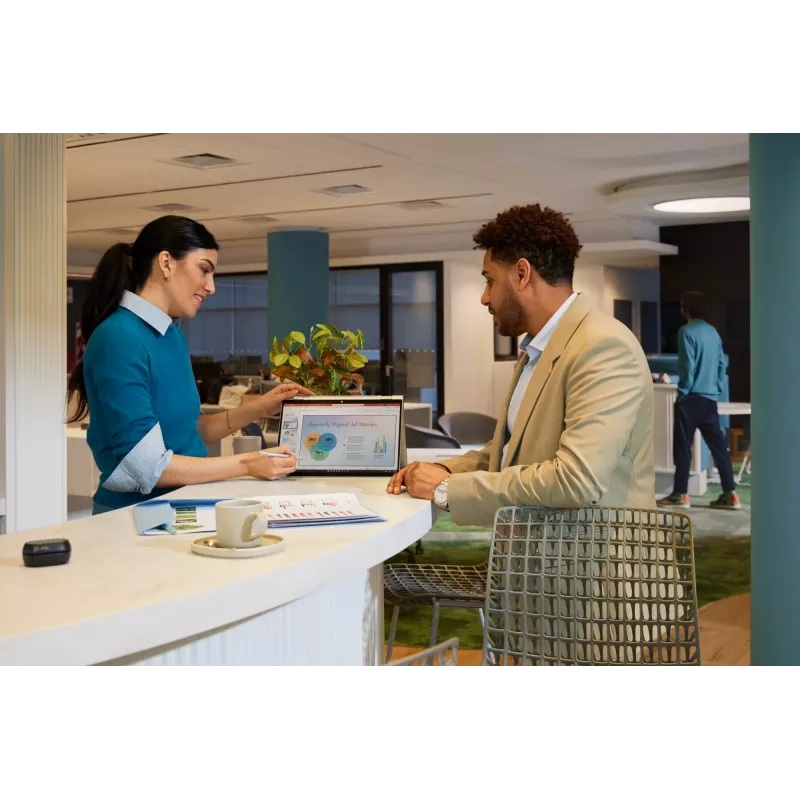 HP EliteBook X Flip G1i Next Gen AI PC Copilot+ PC Intel Core Ultra 7 258V Híbrido (2 en 1) 35,6 cm (14 pulgadas) Pantalla táctil WUXGA 32 GB LPDDR5x-SDRAM Wi-Fi 7 (802.11be) Windows 11 Pro Plata