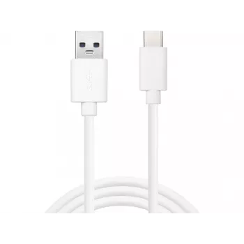 Sandberg USB-C 3.1 USB-A 3.0 2M, 2 m, USB C, USB A, USB 3.2 Gen 1 (3.1 Gen 1), conector macho/conector macho, blanco