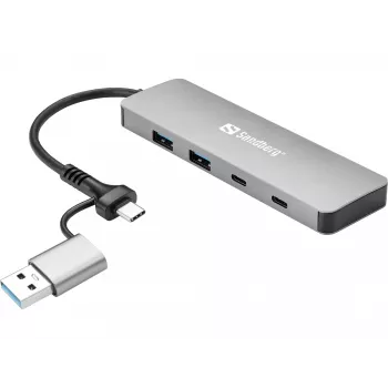 Sandberg Hub USB-C/A a 2xUSB-A+2xUSB-C