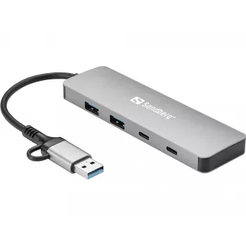 Sandberg Hub USB-C/A a 2xUSB-A+2xUSB-C
