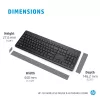 Conjunto inalámbrico de ratón y teclado HP 230 Full-Size negro
