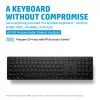 Teclado inalámbrico programable HP 455, Full-Size (100 %), inalámbrico, RF Wireless, membrana, negro