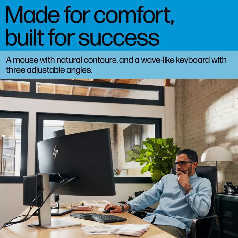 Conjunto de teclado y ratón HP 685 Comfort Dual-Mode Full-Size Wireless Bluetooth