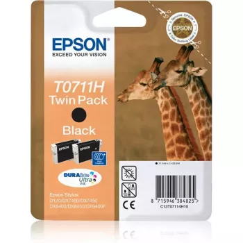 Epson Giraffe twin pack negro T0711H tinta DURABrite Ultra