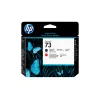 HP 73 negro mate y rojo cromático cabezal de impresión DesignJet