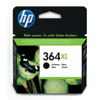 HP 364XL cartucho de tinta original negro, alto rendimiento (XL), negro, tinta pigmentada, 1 unidad, 550 páginas