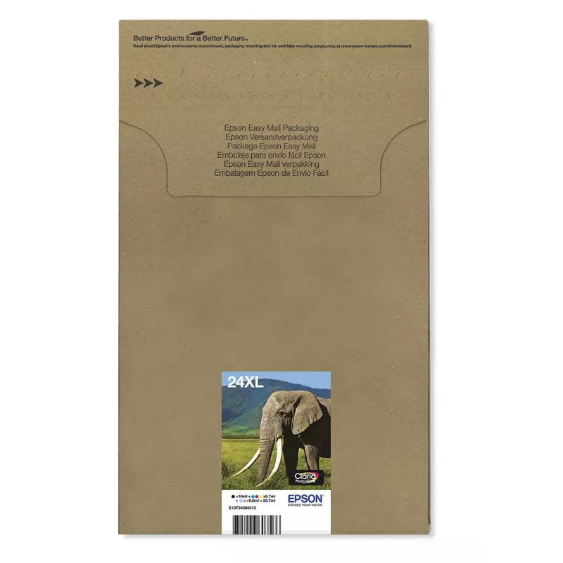 Epson multipack 6 colores 24XL EasyMail, negro, cian, cian claro, magenta, magenta claro, amarillo