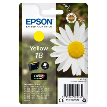 Epson Daisy pack individual amarillo 18 tinta Claria Home