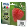 Epson Strawberry multipack 4 colores 29 tinta Claria Home, negro, cian, magenta, amarillo, 5,3 ml, 3,2 ml, 1 ud., 175 páginas, multipack