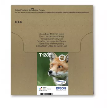 Cartuchos de tinta multipack inyección de tinta Epson Fox T128 EasyMail — 4 colores (negro 5,9 ml; cian/magenta/amarillo 3,5 ml)