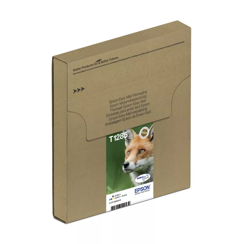 Cartuchos de tinta multipack inyección de tinta Epson Fox T128 EasyMail — 4 colores (negro 5,9 ml; cian/magenta/amarillo 3,5 ml)