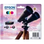 Epson multipack 4 colores 502 tinta, capacidad estándar, negro, cian, magenta, amarillo, 4,6 ml, 3,3 ml, 1 ud., 210 páginas