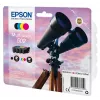 Epson multipack 4 colores 502 tinta, capacidad estándar, negro, cian, magenta, amarillo, 4,6 ml, 3,3 ml, 1 ud., 210 páginas