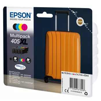 Cartucho de tinta Epson 405XL 1 ud. original rendimiento alto (XL) negro, cian, magenta, amarillo