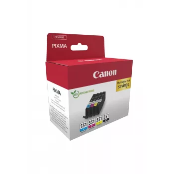 Cartucho de tinta Canon 6509B016 4 uds. original negro, cian, magenta, amarillo