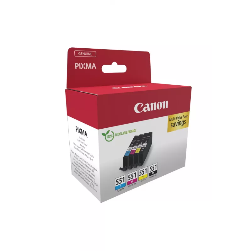 Cartucho de tinta Canon 6509B016 4 uds. original negro, cian, magenta, amarillo
