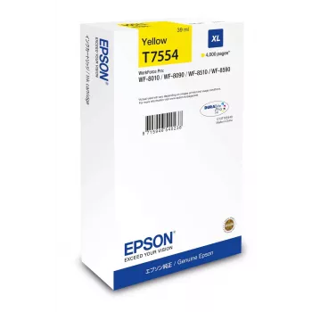 Cartucho de tinta Epson serie WF-8xxx XL amarillo rendimiento alto 4000 páginas