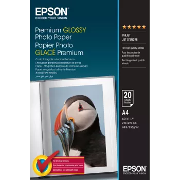 Epson Premium Glossy Photo Paper - A4 - 20 hojas