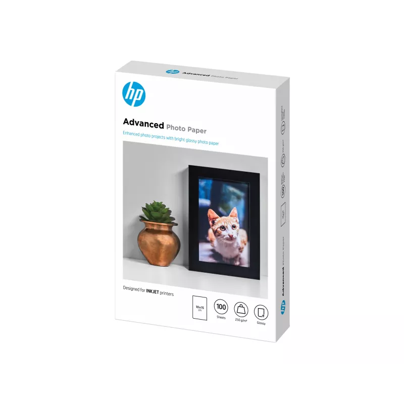 HP Advanced Photo Paper Glossy 250 g/m2 10 x 15 cm (101 x 152 mm) 100 hojas
