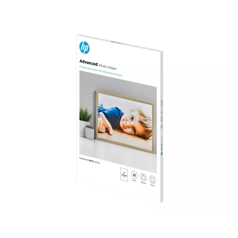 HP Advanced Photo Paper Glossy 250 g/m² A3 (297 x 420 mm) 20 hojas