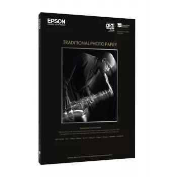 Papel fotográfico tradicional Epson, DIN A4, 330 g/m², 25 hojas