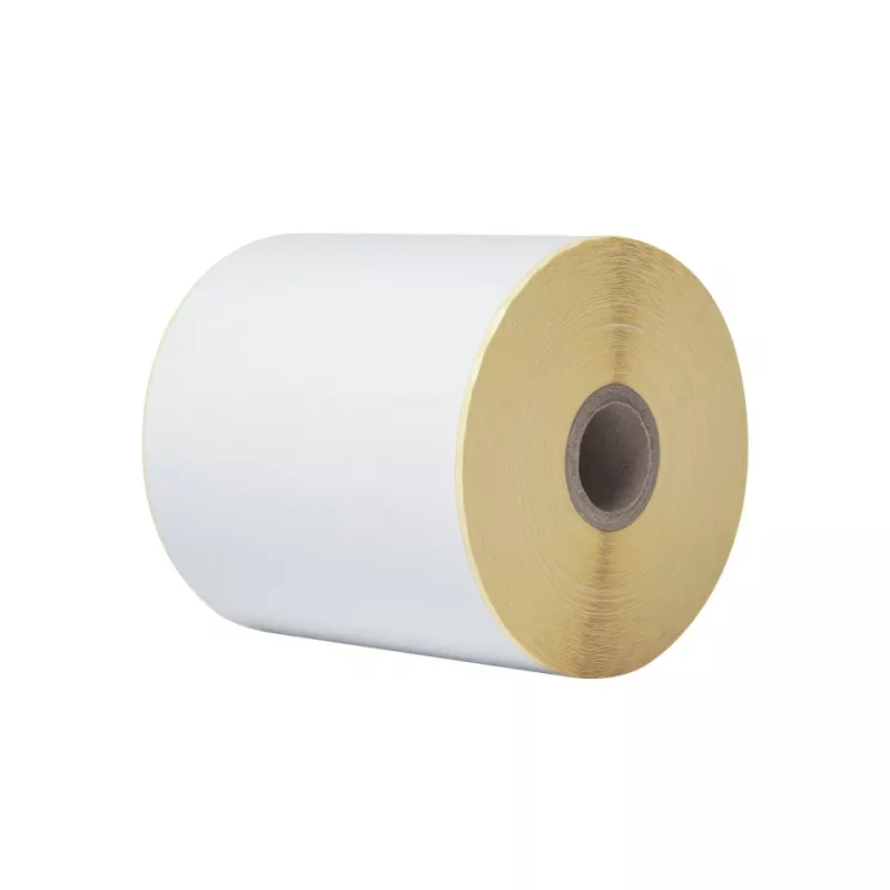 Rollo de etiquetas continuas térmicas directas Brother, blanco, etiqueta autoadhesiva para impresora, etiqueta continua, térmica directa, TD-4410D, TD-4420DN, TD-4520DN, TD-4550DNWB, 10,2 cm