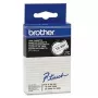 Cinta TC Brother TC-201 negro sobre blanco