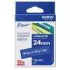 Cinta laminada Brother 18 mm, negro sobre azul, TZe, gris, transferencia térmica, Filipinas, 5 año(s)