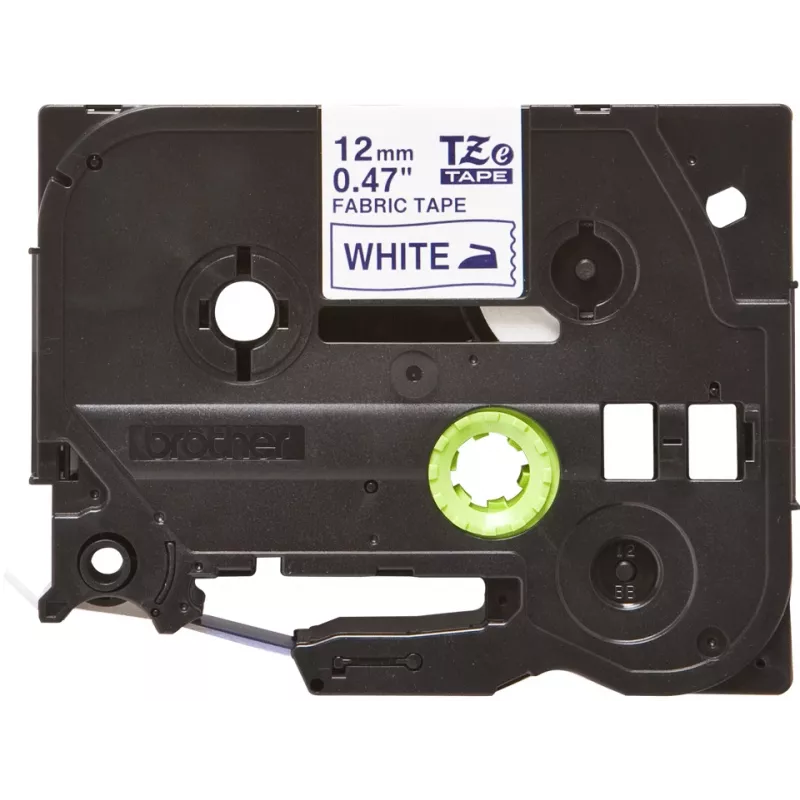 Cinta de etiquetar Brother TZE-FA3 azul sobre blanco