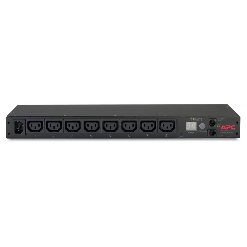Unidad de distribución de alimentación (PDU) APC AP7820B 8 salidas de CA 0U/1U negra