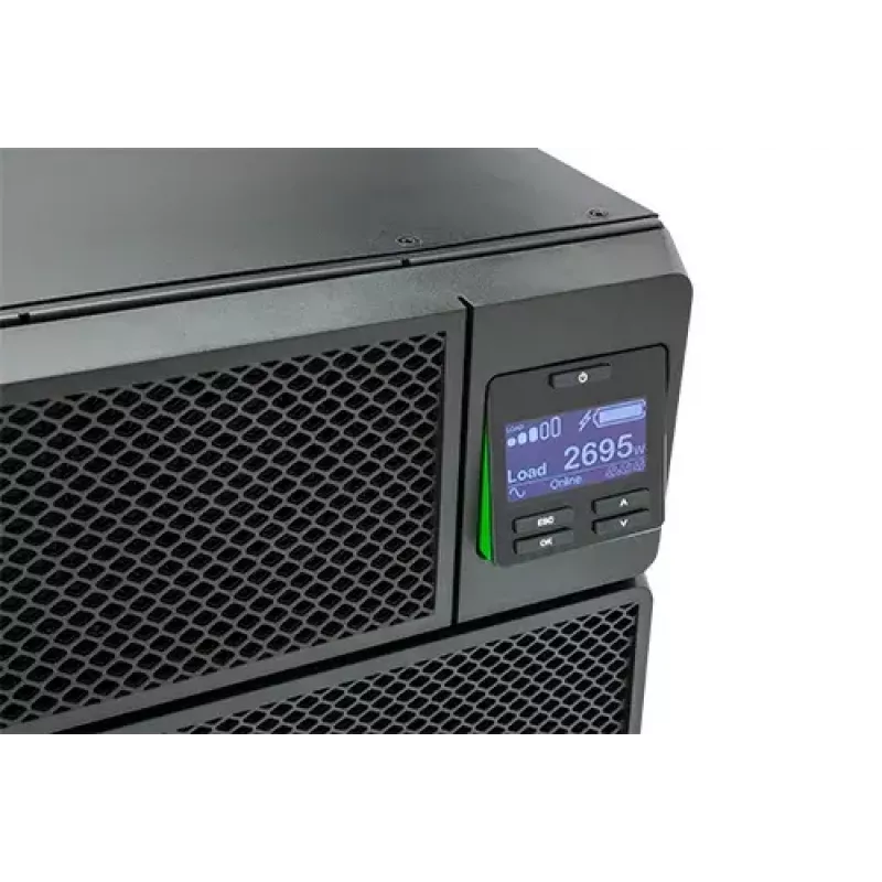 APC Smart-UPS On-Line SRT8KRMXLI - 8kW/VA, 6x C13 + 4x C19 + Hardwire salida monofásica, montaje en rack, NMC integrada