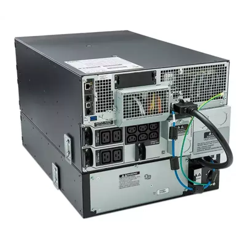 APC Smart-UPS On-Line SRT8KRMXLI - 8kW/VA, 6x C13 + 4x C19 + Hardwire salida monofásica, montaje en rack, NMC integrada