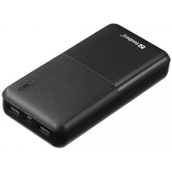 Batería externa portátil Sandberg Saver Powerbank 20000, 20000 mAh