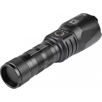 Batería externa Sandberg Survivor Torch Powerbank 5000, linterna de mano, negro, aluminio, IPX4, -30 – 40 °C, FCC, RoHS, UKCA, CE