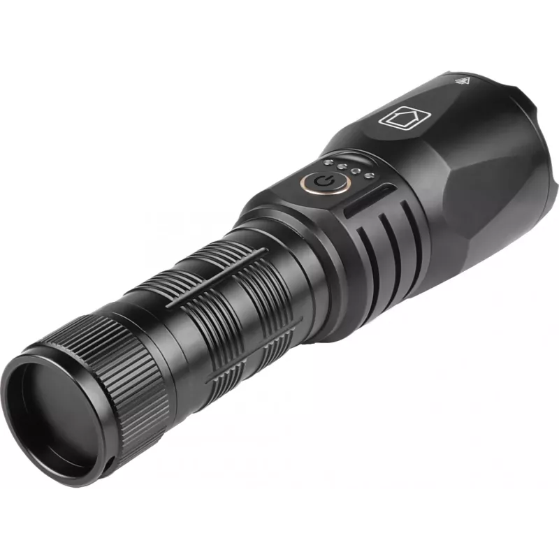 Batería externa Sandberg Survivor Torch Powerbank 5000, linterna de mano, negro, aluminio, IPX4, -30 – 40 °C, FCC, RoHS, UKCA, CE