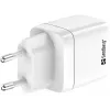 Cargador Sandberg 2en1 1xUSB-C 1xUSB 35W interior AC universal