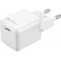 Cargador de CA Sandberg USB-C PD20W SAVER, interior, AC, 12 V, 3 A, blanco