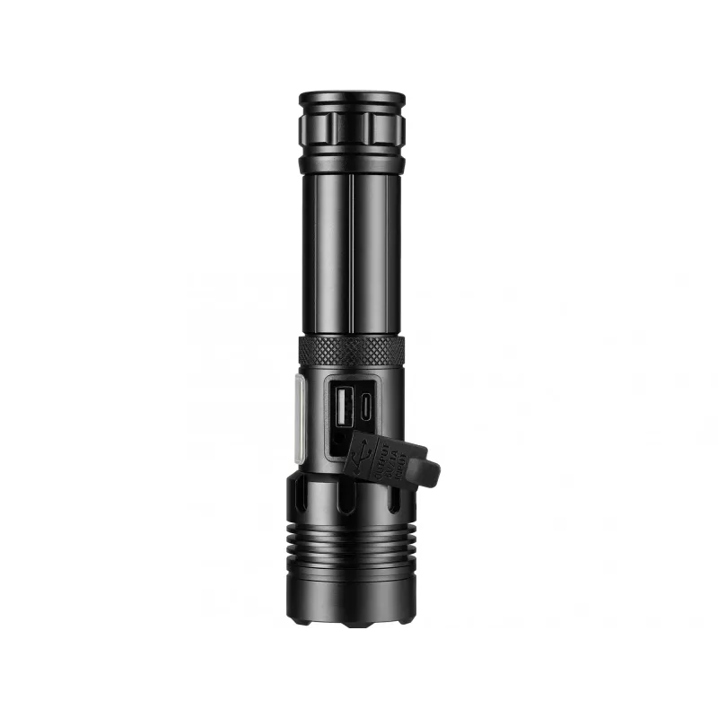 Batería externa linterna Sandberg Survivor 7en1 5000, linterna de mano, negro, aluminio, LED, 2 lámparas, 200 lm