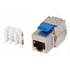 Módulo keystone Lanberg KSF6-4000, conector RJ-45 plano, azul-plata