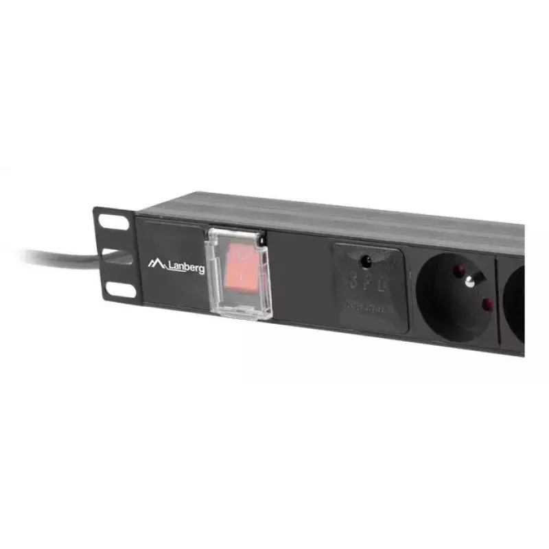 PDU Lanberg PDU-05E-0200-BK 5 tomas AC 1U negro