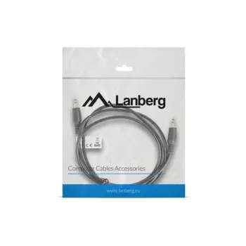 Cable de audio LANBERG 3,5 mm macho-macho 1,2 m negro