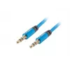 Cable de audio Lanberg CA-MJMJ-10CU-0010-BL 1 m 3,5 mm macho a macho azul