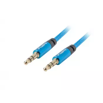 Cable de audio LANBERG 3,5 mm macho a 3,5 mm macho, 2 m, azul