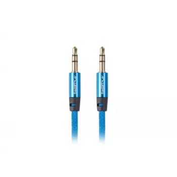 Cable de audio Lanberg CA-MJMJ-10CU-0030-BL 3 m 3,5 mm macho macho azul