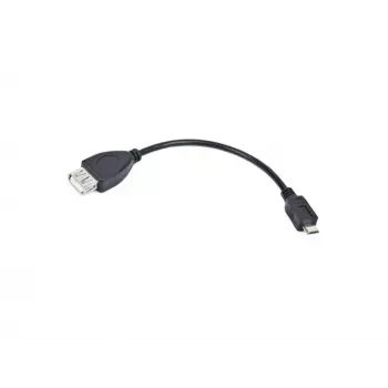 Cable USB 2.0 LANBERG OEM-0006 — USB A a Micro-USB B, 0,15 m, negro